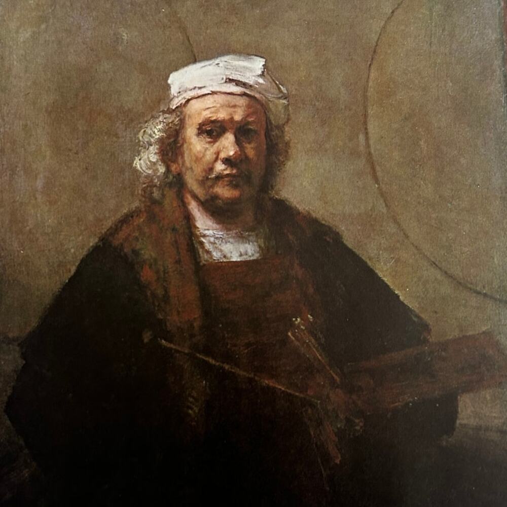 Rembrandt, Self-Portrait with Two Circles, Painting, Art Print, ~ 250924-WH 651